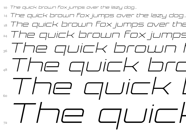 Expansiva font waterfall